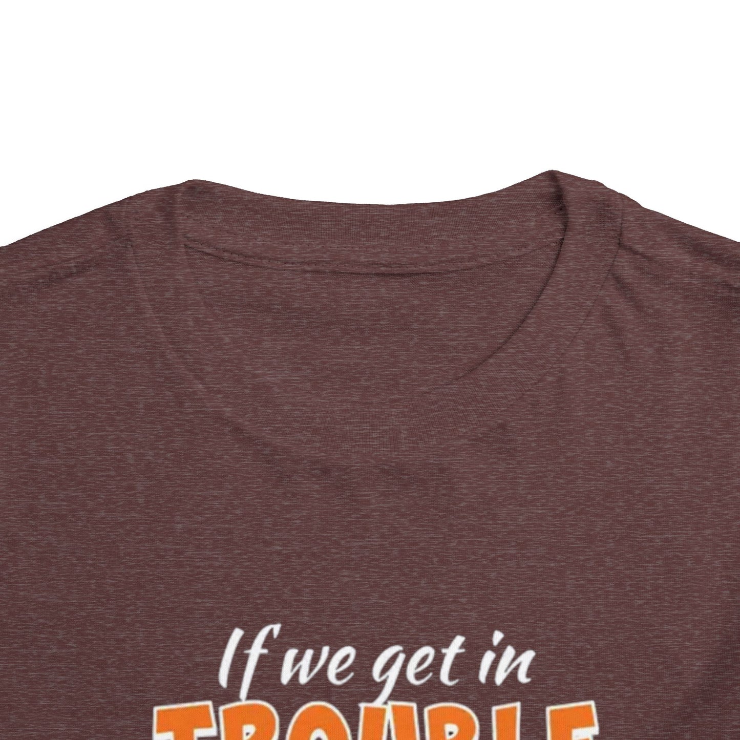 If I Get in Trouble Its My Papas Fault Because I Listened to You Toddler T Shirt Funny Baby Tee Cute Papa Gift Kids Outfit Grandparent Shirt