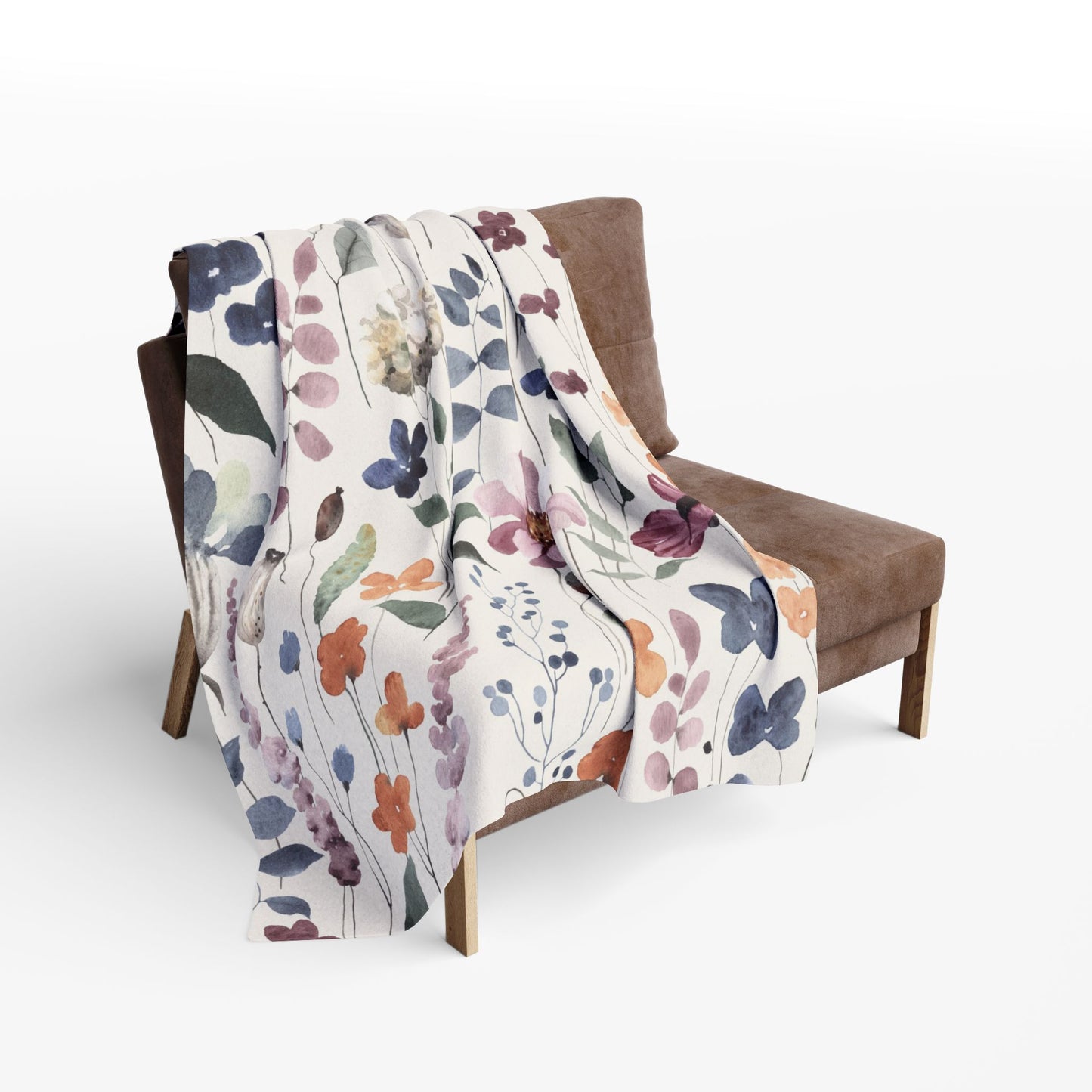 Floral Arctic Fleece Blanket - Cozy Home Decor for Nature Lovers