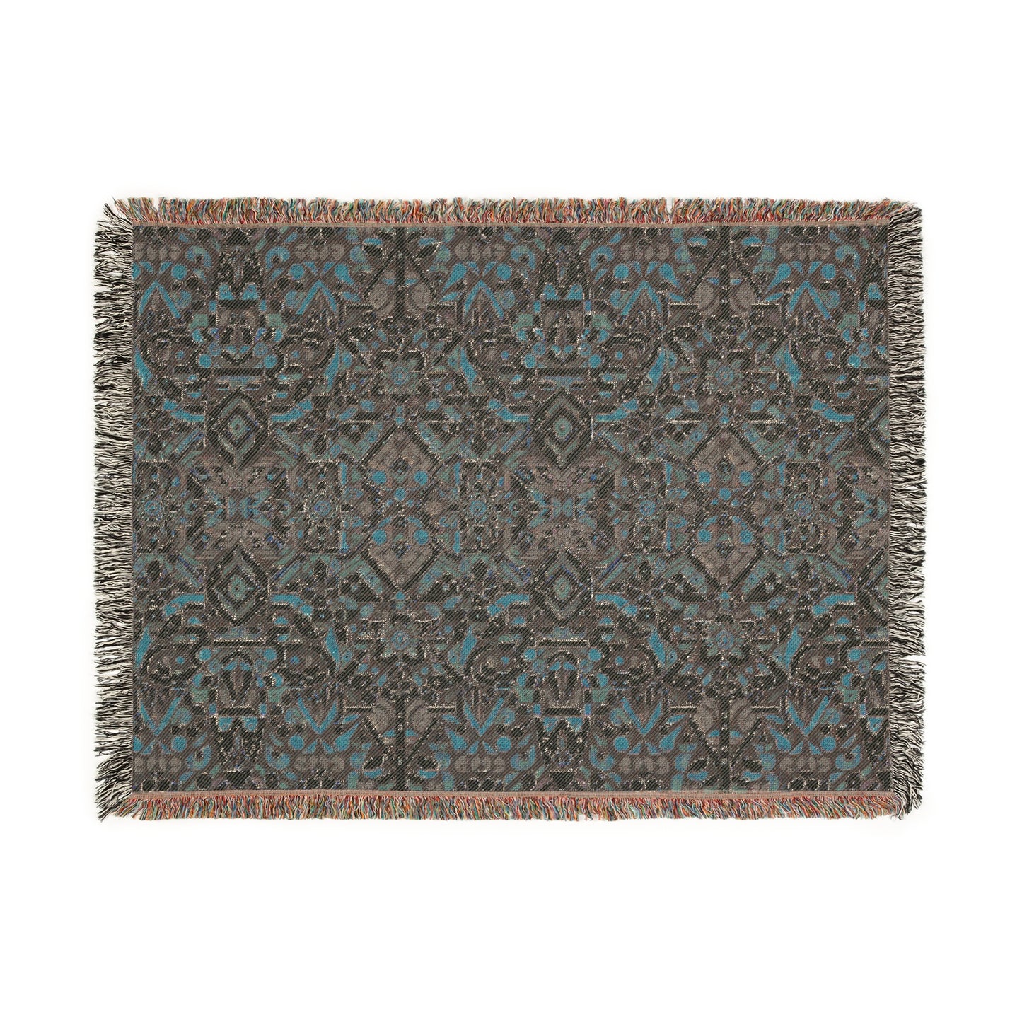 Geometric Boho Woven Throw Blanket | Tribal-Inspired Tapestry Blanket | Cozy Bohemian Home Decor | Soft Couch Blanket | Gift for Her