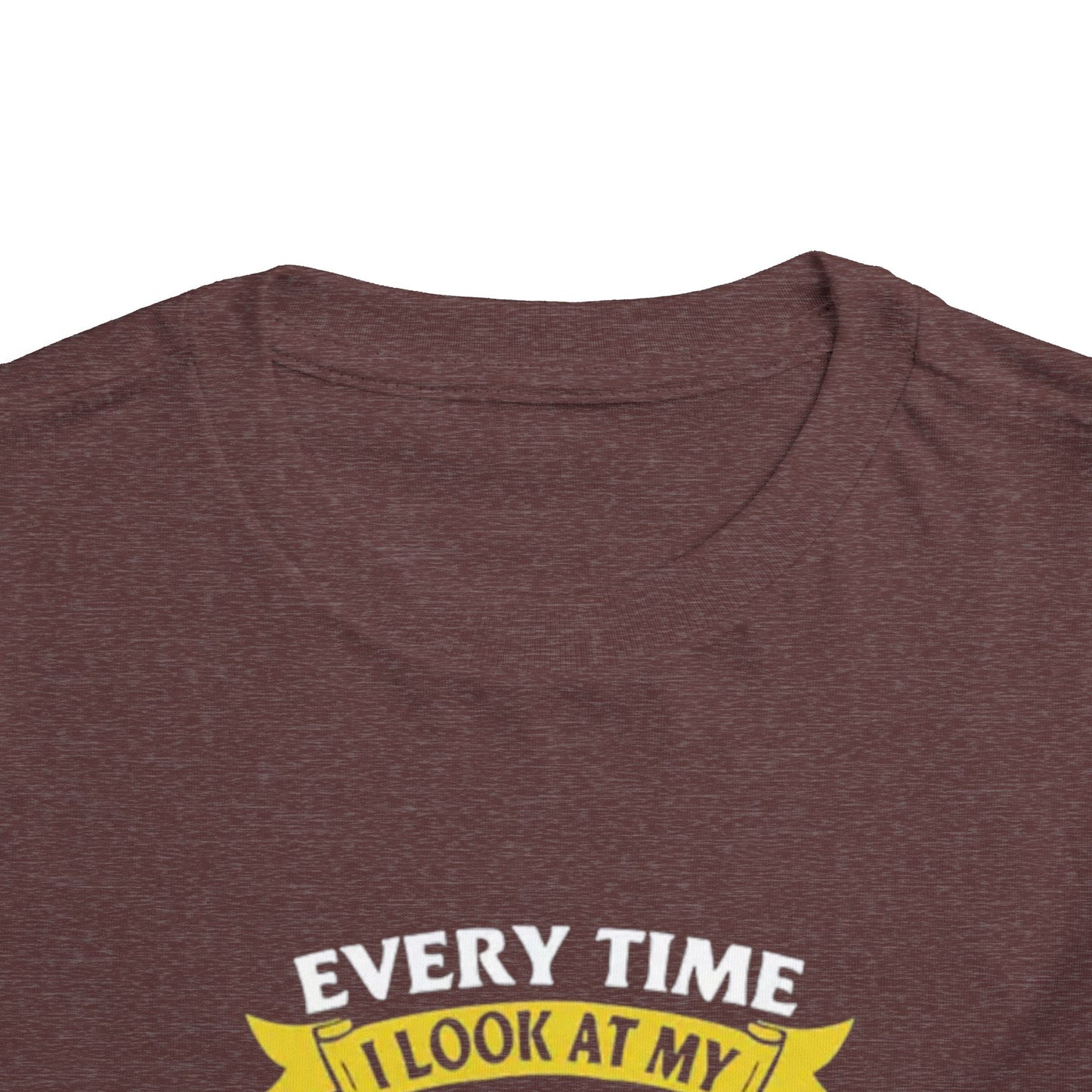 Every time I Look at My Papa I Think Wow How Did He Get So Lucky to Have Me Toddler T Shirt Funny Baby Tee Cute Papa Gift Kids Outfit