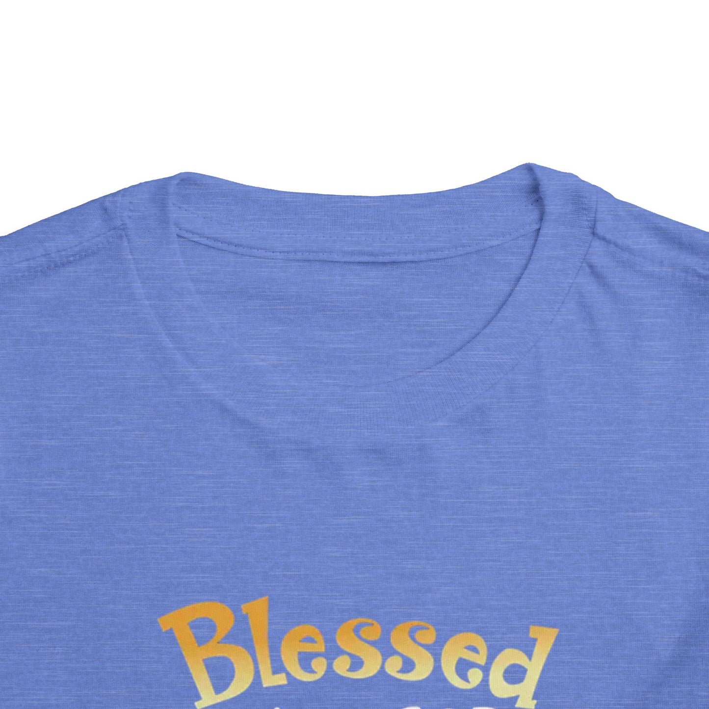Blessed by God Spoiled by Grandma Protected by Both Toddler T Shirt Christian Baby Tee Grandparent Gift Kids Faith Shirt Cute & Funny Outfit