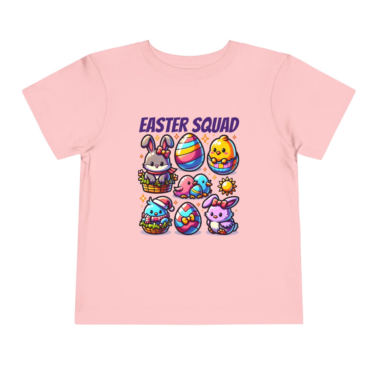Easter Squad Toddler T-Shirt | Cute Pastel Bunny Tee for Kids | Spring Outfit | Easter Egg Hunt Shirt | Retro Easter Gift for Baby & Toddler