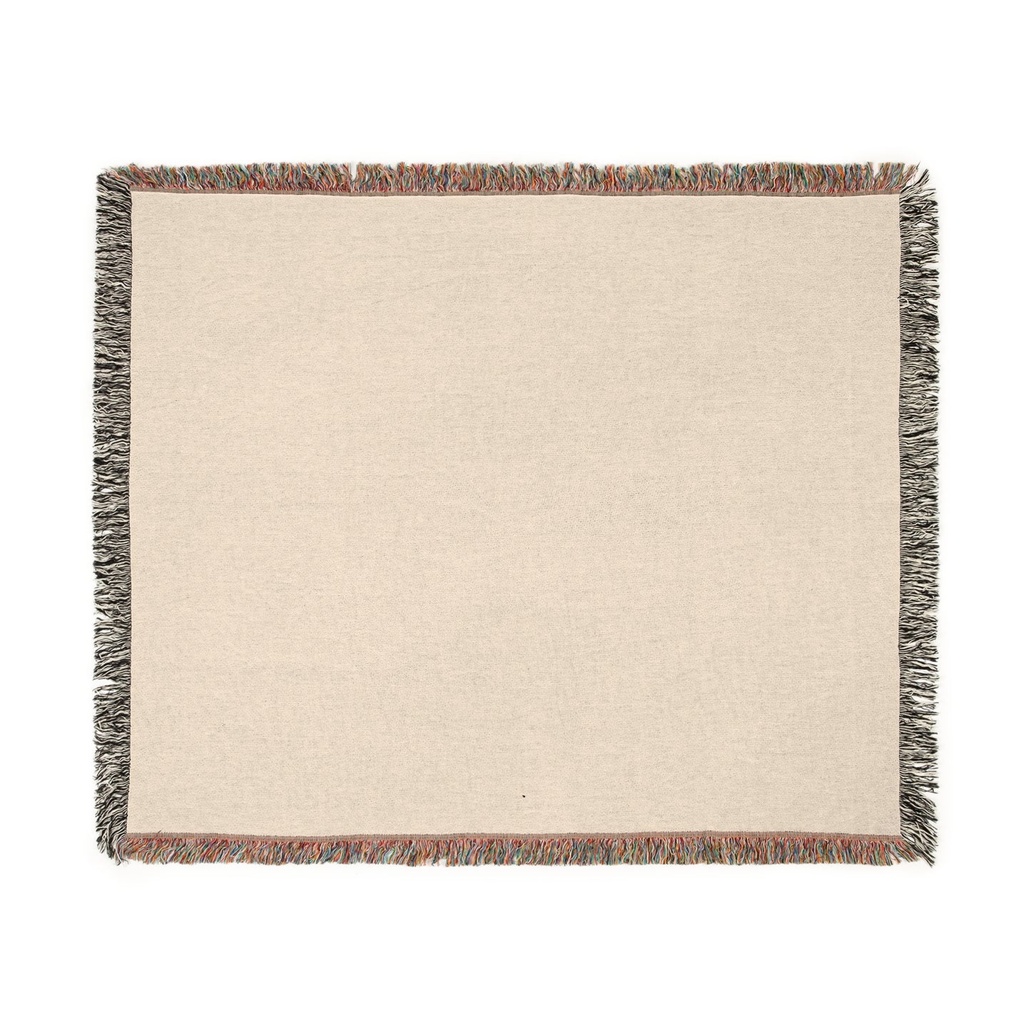 3 Woven Blanket - Bird & Floral Throw, Lightweight Cozy Decor, Beige Black Handmade Gift, Soft Blanket, Home Accent, Bird Lover Gift, Floral