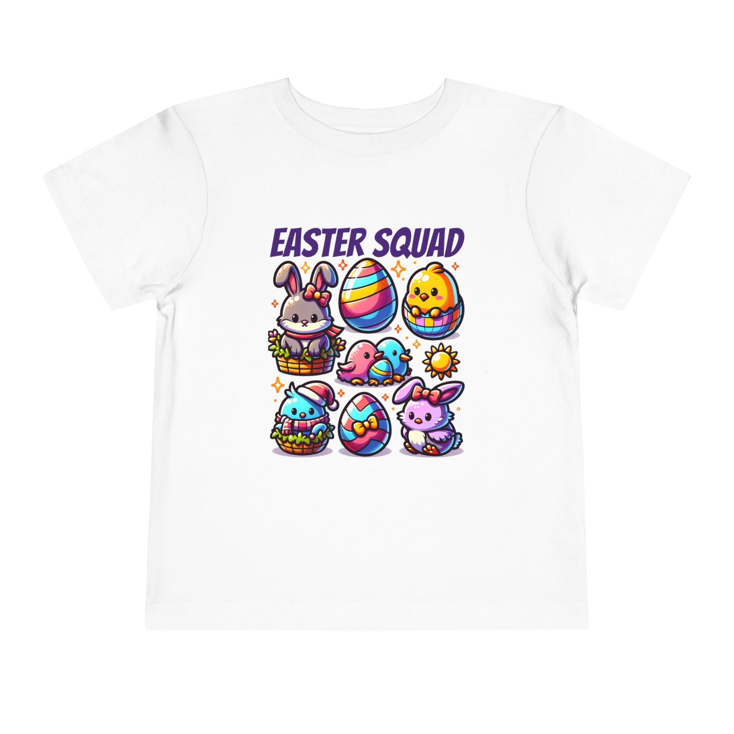 Easter Squad Toddler T-Shirt | Cute Pastel Bunny Tee for Kids | Spring Outfit | Easter Egg Hunt Shirt | Retro Easter Gift for Baby & Toddler