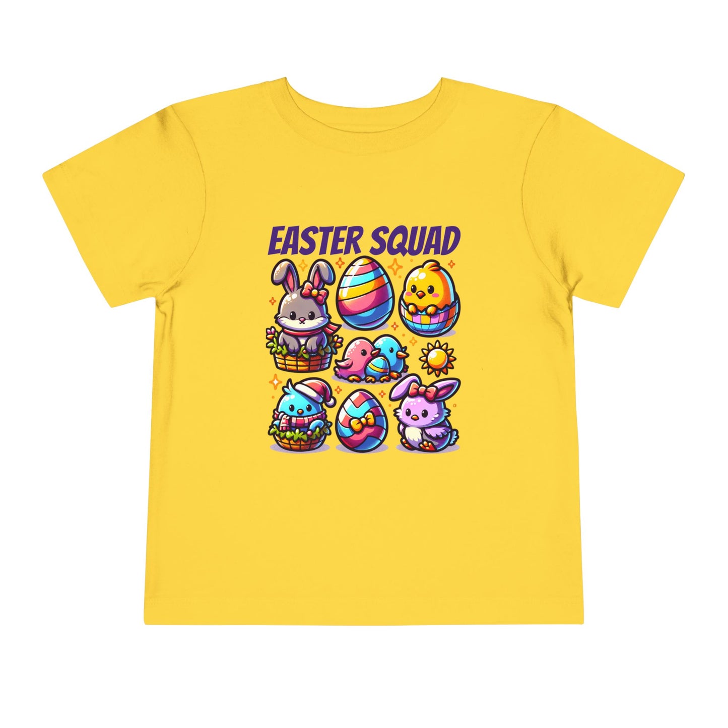 Easter Squad Toddler T-Shirt | Cute Pastel Bunny Tee for Kids | Spring Outfit | Easter Egg Hunt Shirt | Retro Easter Gift for Baby & Toddler