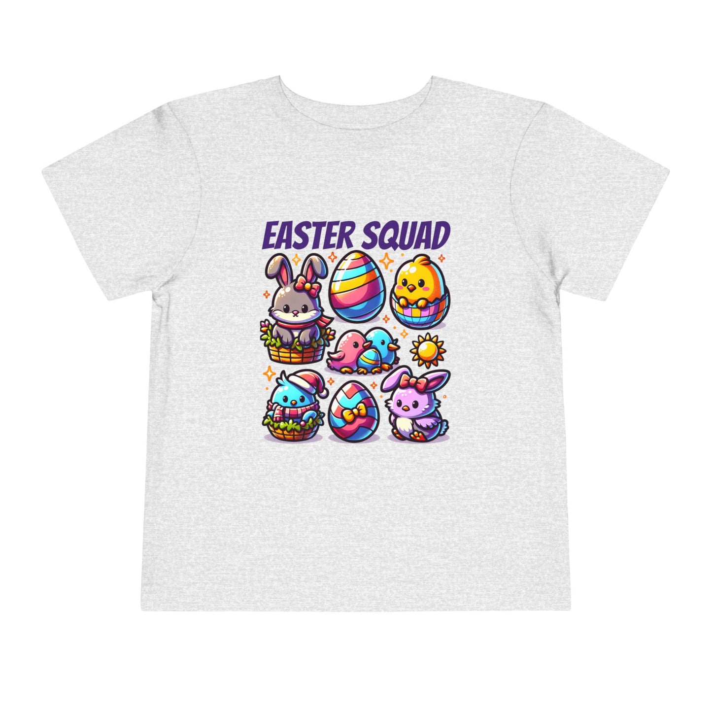 Easter Squad Toddler T-Shirt | Cute Pastel Bunny Tee for Kids | Spring Outfit | Easter Egg Hunt Shirt | Retro Easter Gift for Baby & Toddler