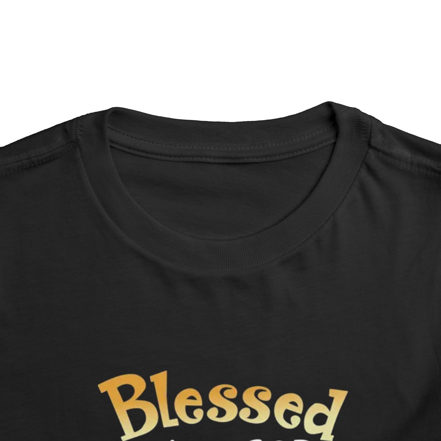 Blessed by God Spoiled by Grandma Protected by Both Toddler T Shirt Christian Baby Tee Grandparent Gift Kids Faith Shirt Cute & Funny Outfit