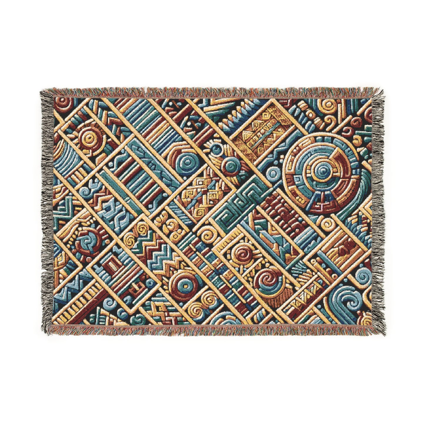 2 Woven Blanket - Bird & Floral Throw, Lightweight Cozy Decor, Beige Black Handmade Gift, Soft Blanket, Home Accent, Bird Lover Gift, Floral