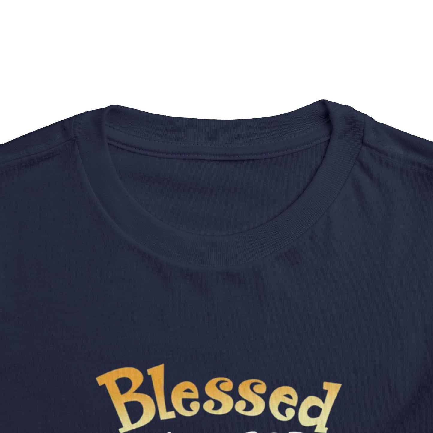 Blessed by God Spoiled by Grandma Protected by Both Toddler T Shirt Christian Baby Tee Grandparent Gift Kids Faith Shirt Cute & Funny Outfit