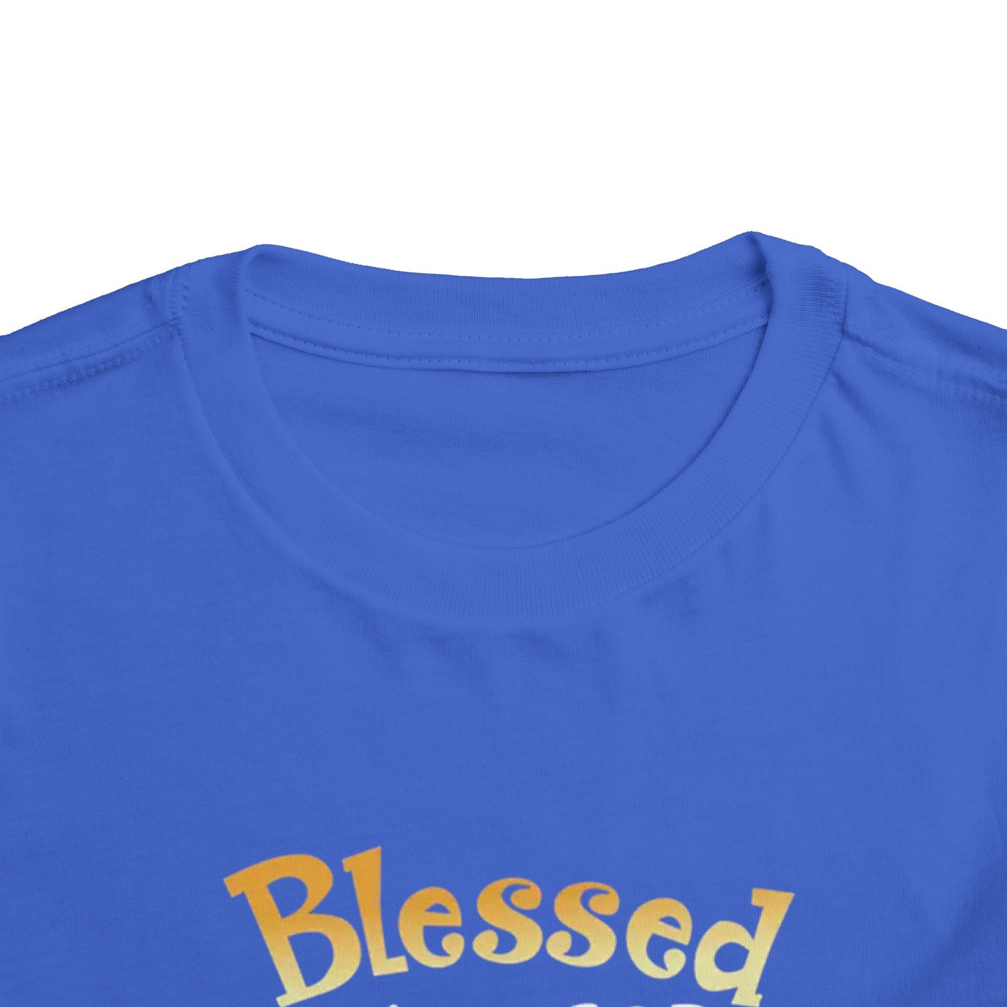 Blessed by God Spoiled by Grandma Protected by Both Toddler T Shirt Christian Baby Tee Grandparent Gift Kids Faith Shirt Cute & Funny Outfit