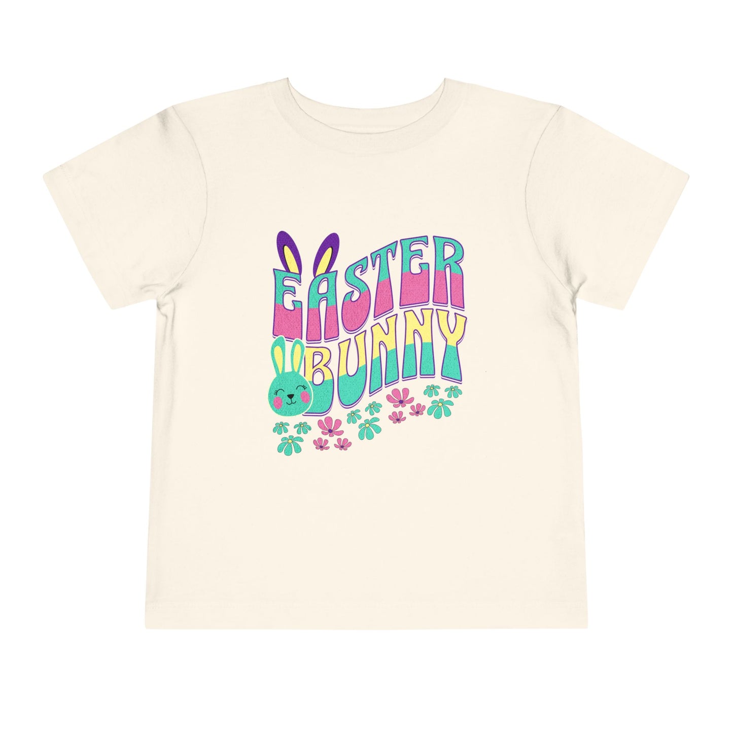 Easter Bunny Toddler T-Shirt | Cute Pastel Bunny Tee for Kids | Spring Outfit | Easter Egg Hunt Shirt | Retro Easter Gift for Baby & Toddler