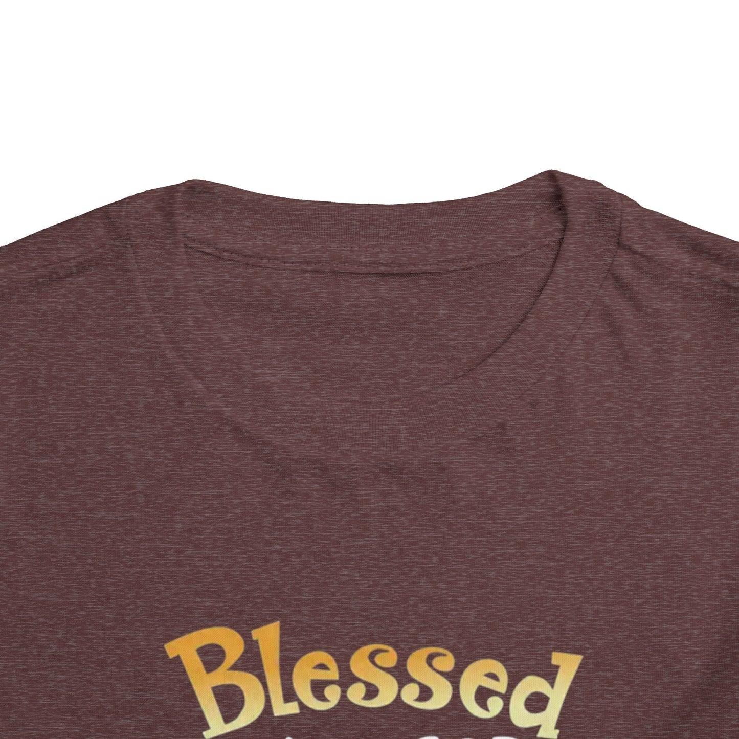 Blessed by God Spoiled by Grandma Protected by Both Toddler T Shirt Christian Baby Tee Grandparent Gift Kids Faith Shirt Cute & Funny Outfit