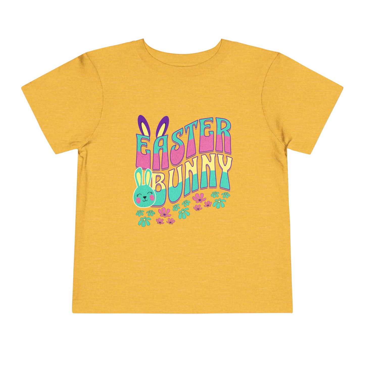 Easter Bunny Toddler T-Shirt | Cute Pastel Bunny Tee for Kids | Spring Outfit | Easter Egg Hunt Shirt | Retro Easter Gift for Baby & Toddler