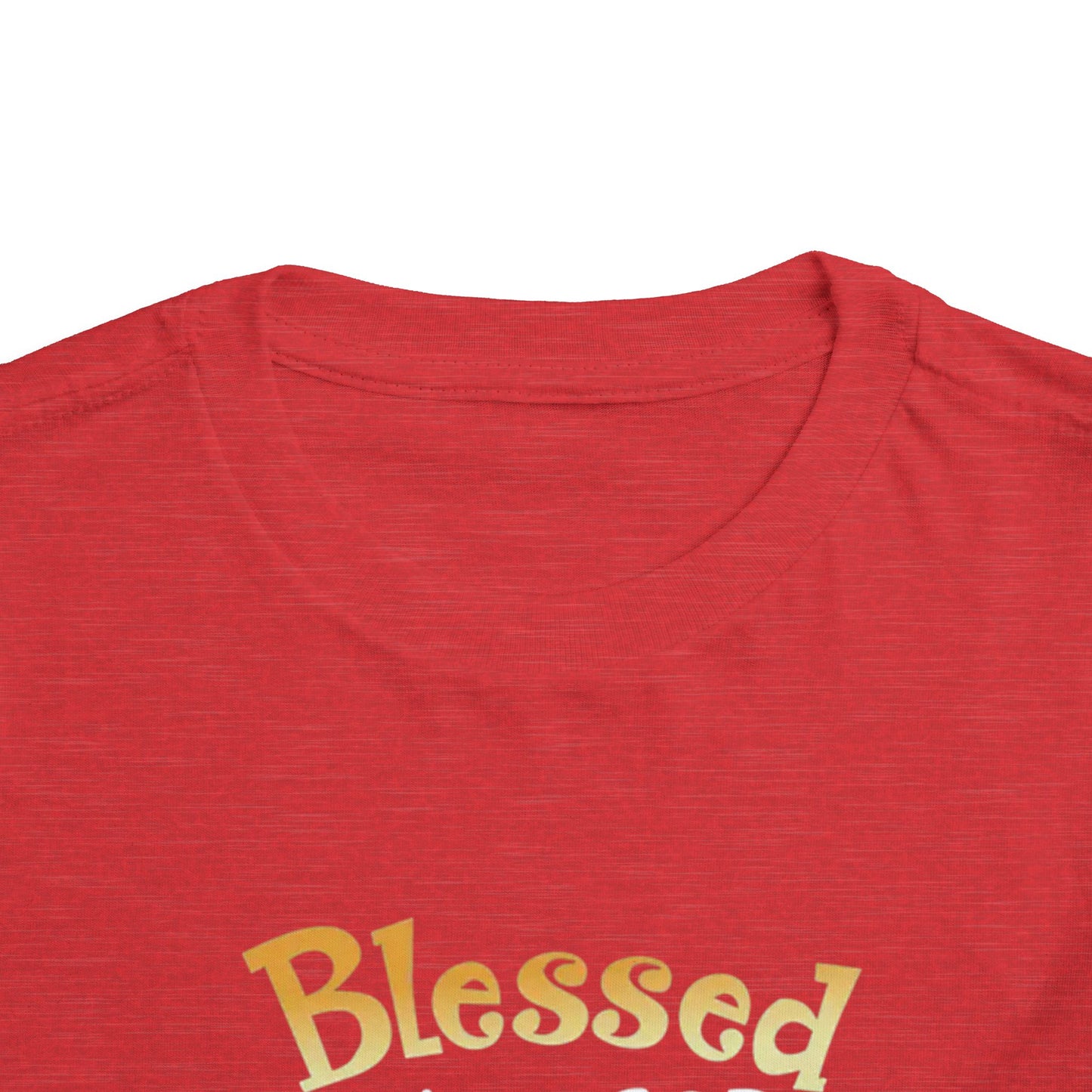 Blessed by God Spoiled by Grandma Protected by Both Toddler T Shirt Christian Baby Tee Grandparent Gift Kids Faith Shirt Cute & Funny Outfit