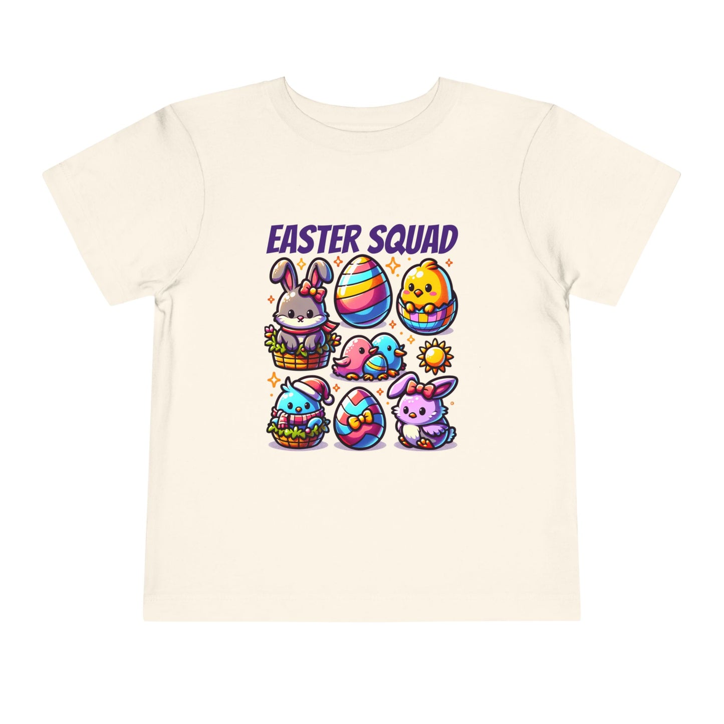Easter Squad Toddler T-Shirt | Cute Pastel Bunny Tee for Kids | Spring Outfit | Easter Egg Hunt Shirt | Retro Easter Gift for Baby & Toddler