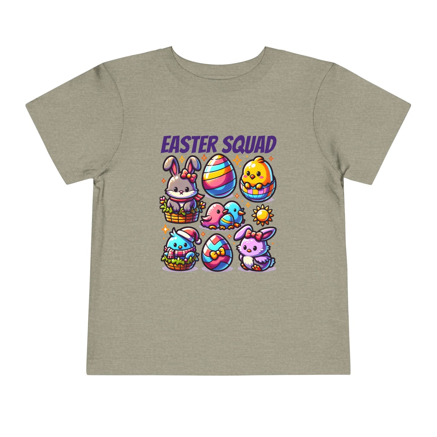 Easter Squad Toddler T-Shirt | Cute Pastel Bunny Tee for Kids | Spring Outfit | Easter Egg Hunt Shirt | Retro Easter Gift for Baby & Toddler