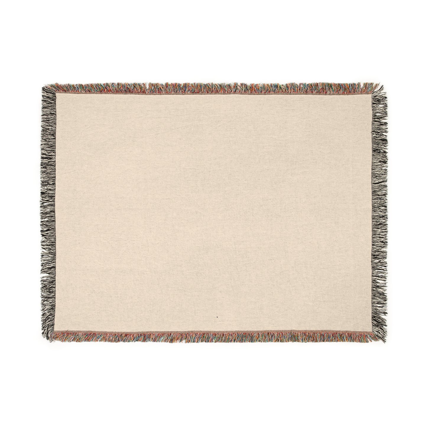 3 Woven Blanket - Bird & Floral Throw, Lightweight Cozy Decor, Beige Black Handmade Gift, Soft Blanket, Home Accent, Bird Lover Gift, Floral