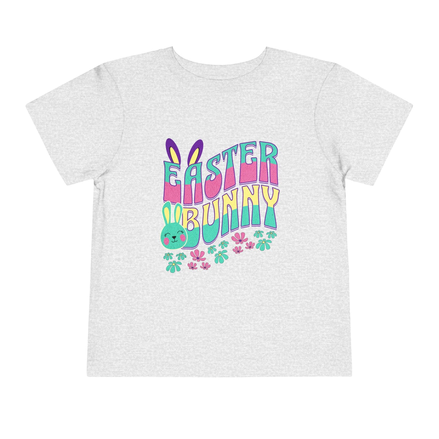 Easter Bunny Toddler T-Shirt | Cute Pastel Bunny Tee for Kids | Spring Outfit | Easter Egg Hunt Shirt | Retro Easter Gift for Baby & Toddler