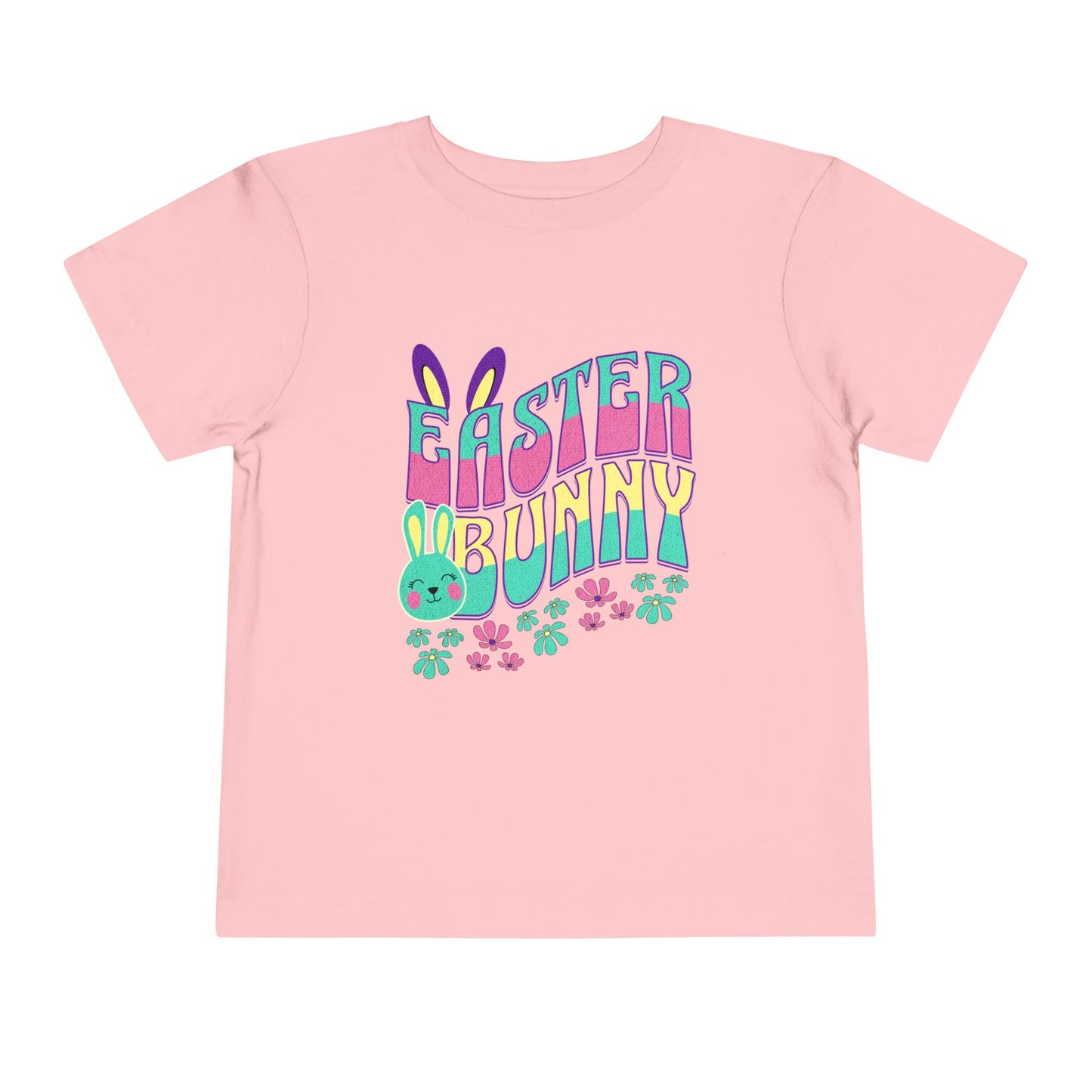 Easter Bunny Toddler T-Shirt | Cute Pastel Bunny Tee for Kids | Spring Outfit | Easter Egg Hunt Shirt | Retro Easter Gift for Baby & Toddler