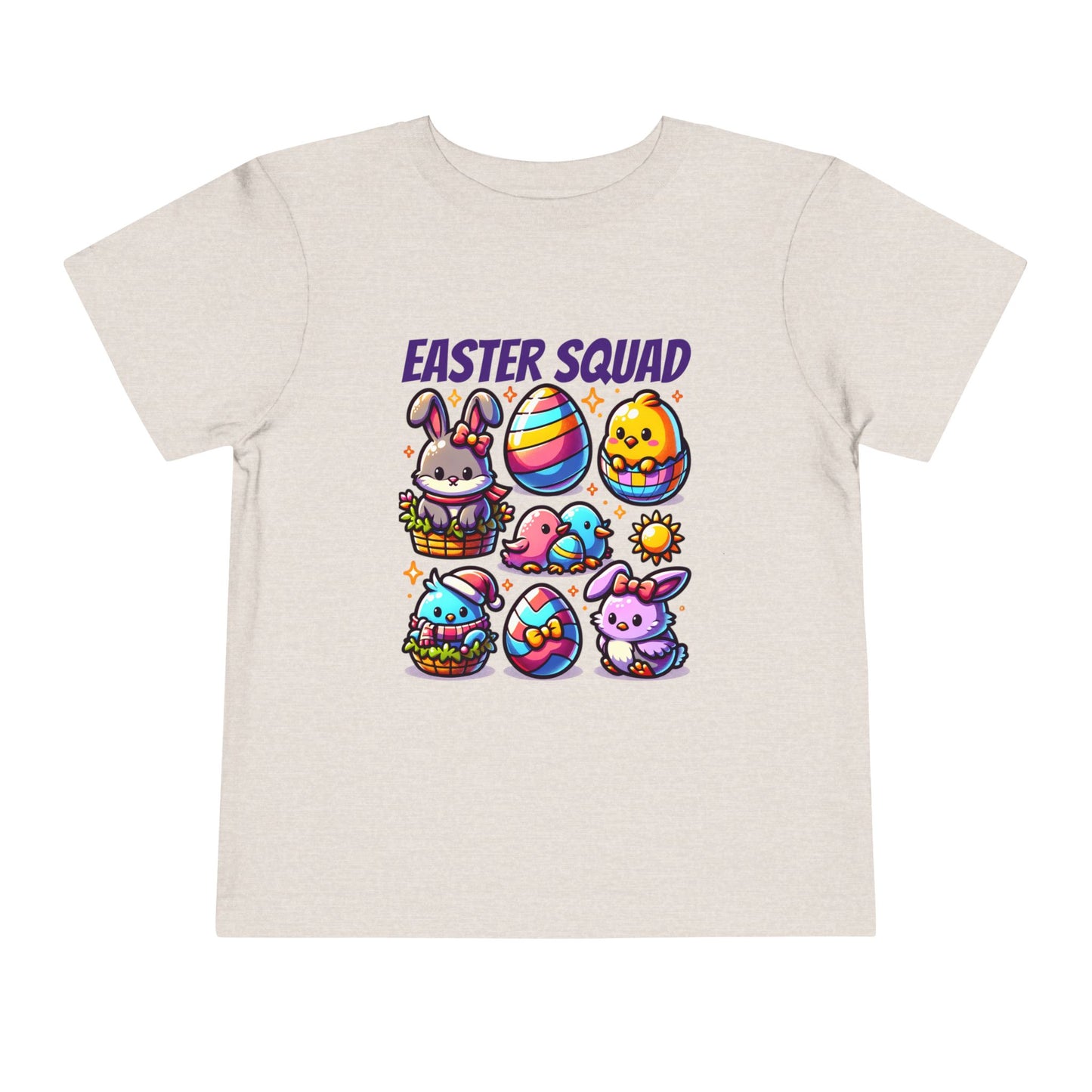 Easter Squad Toddler T-Shirt | Cute Pastel Bunny Tee for Kids | Spring Outfit | Easter Egg Hunt Shirt | Retro Easter Gift for Baby & Toddler